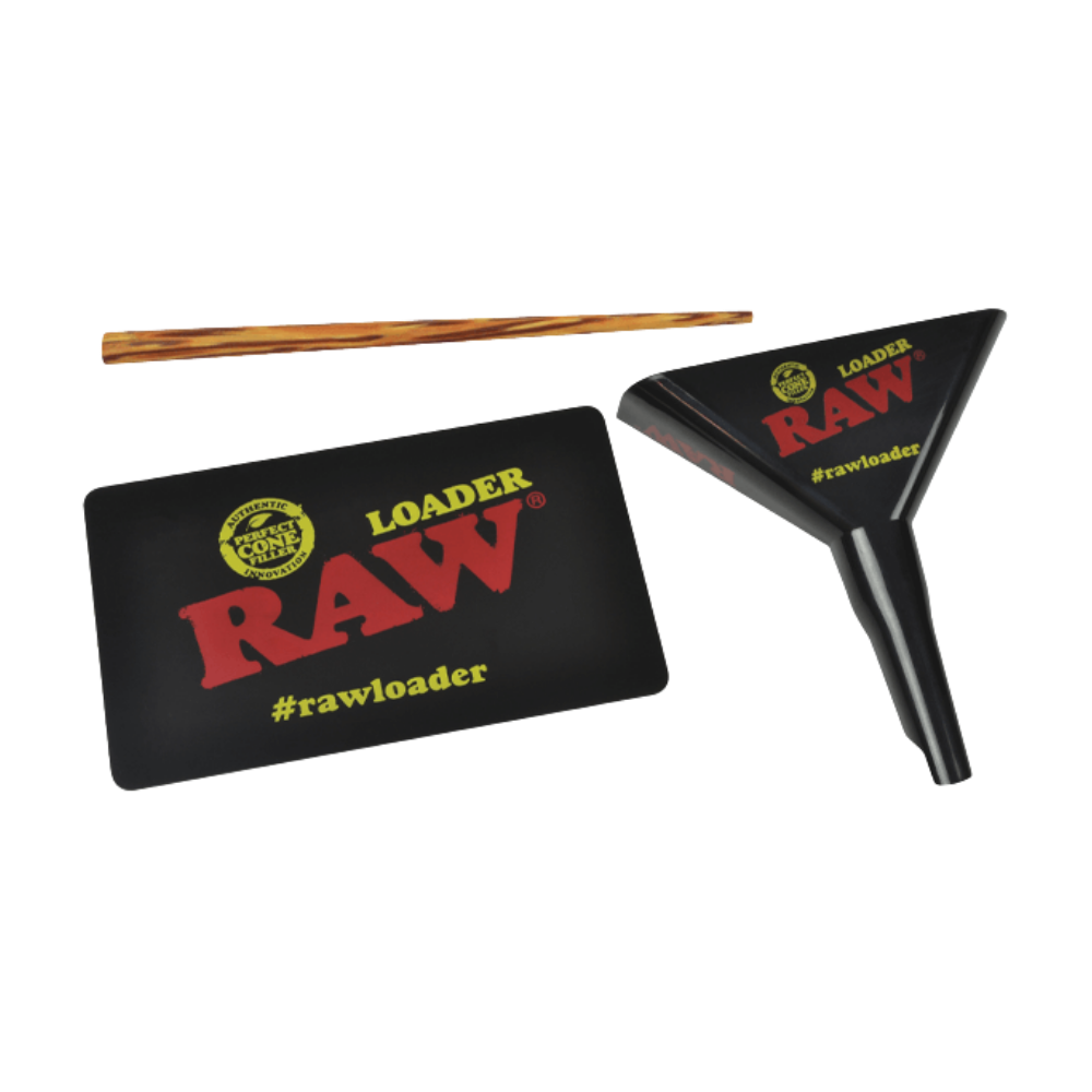 Raw Cone Loader | Funnel, Packing Tool, & Scraping Card