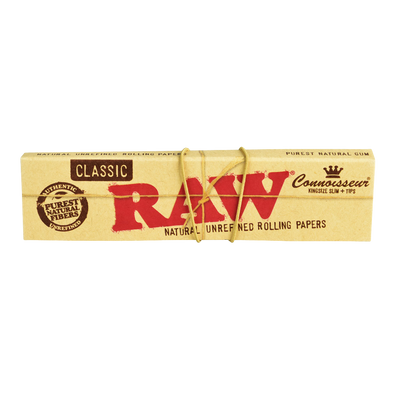 RAW Connoisseur Rolling Papers & Tips | Individual Booklet