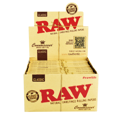 RAW Connoisseur Rolling Papers & Tips | King Size