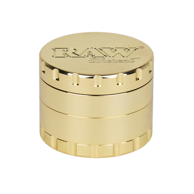 RAW Ethereal Gold-Plated Stainless Steel Grinder | 4pc | 2.25" | Closed View