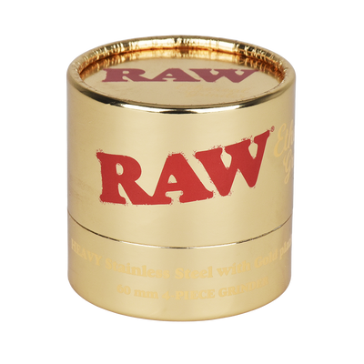 RAW Ethereal Gold-Plated Stainless Steel Grinder | 4pc | 2.25" | Gift Box