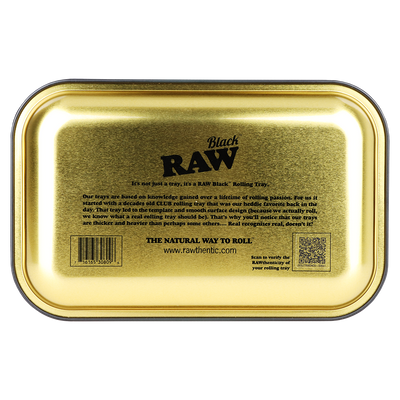 RAW Metal Rolling Tray | Black Cone Monster | Back View