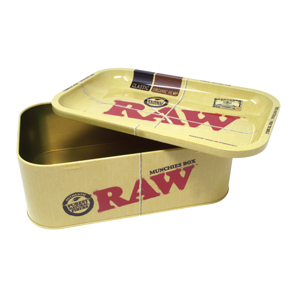 RAW Munchies Metal Storage Box | Open View