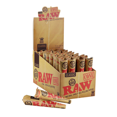 RAW Natural Unrefined Pre-Rolled Cones | King Size