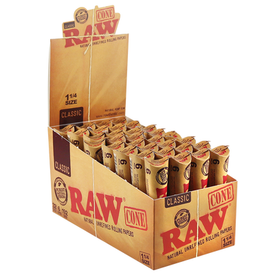 RAW Natural Unrefined Pre-Rolled Cones | 1 1/4