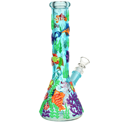 Reef Riot Glow Beaker Bong | Back View