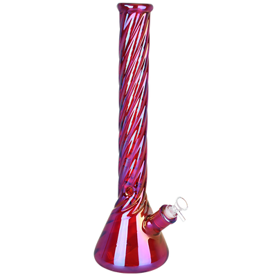 Ruby Luster Beaker Bong | Large Size