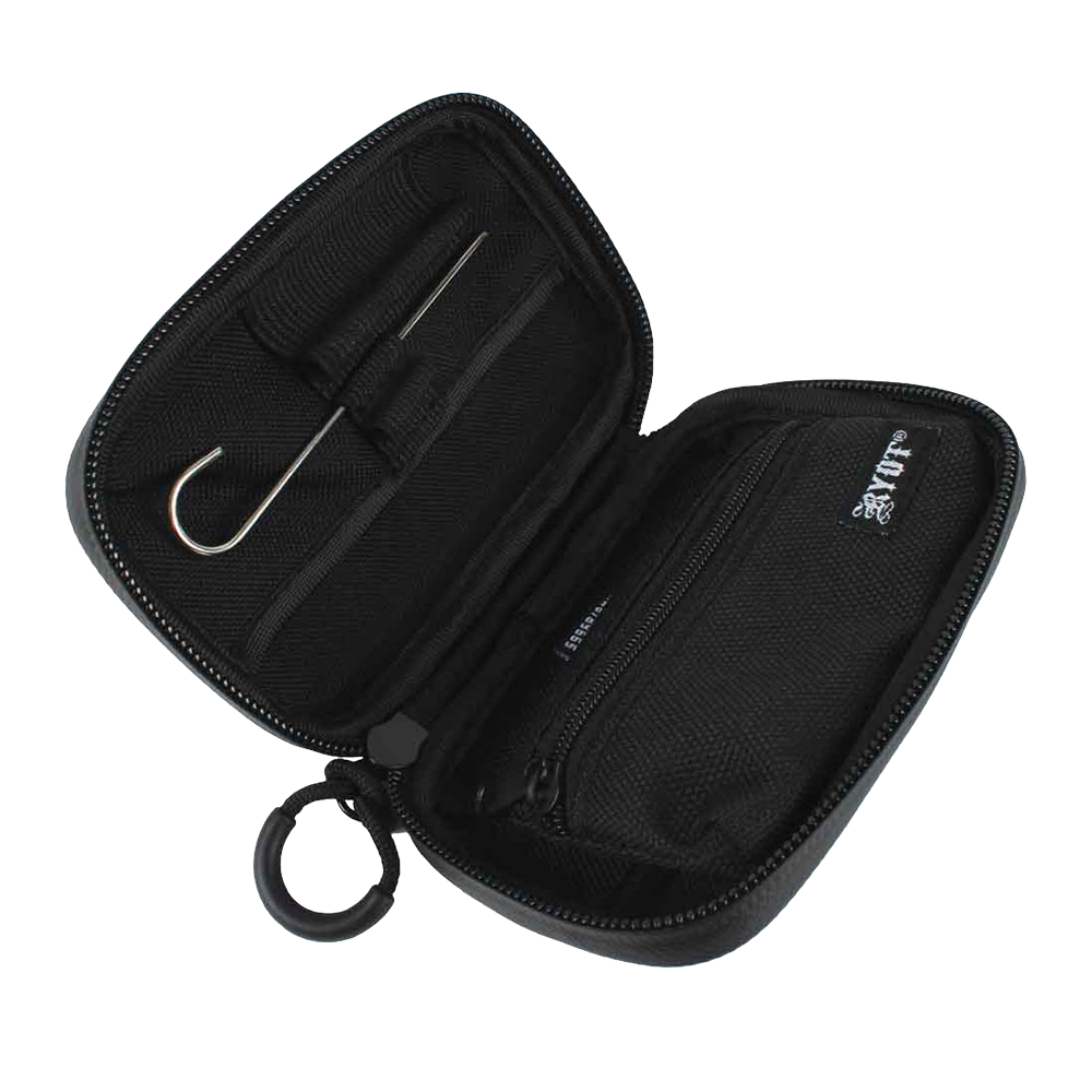 RYOT SmellSafe Hard Shell Krypto-Kit | Open View with Poker Tool