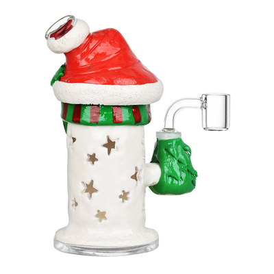 Santa Snowman Dab Rig | Back View