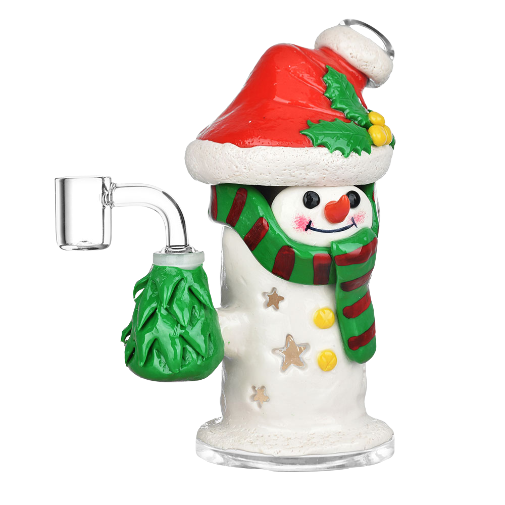 Santa Snowman Dab Rig | Front View