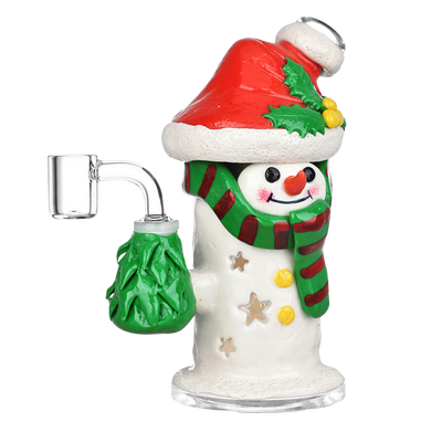 Santa Snowman Dab Rig | Front View