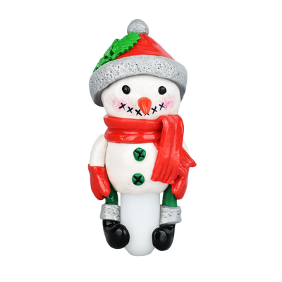 Santa Snowman Hand Pipe | Back View