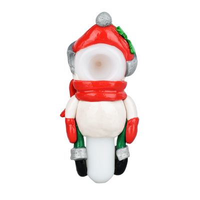 Santa Snowman Hand Pipe | Top View