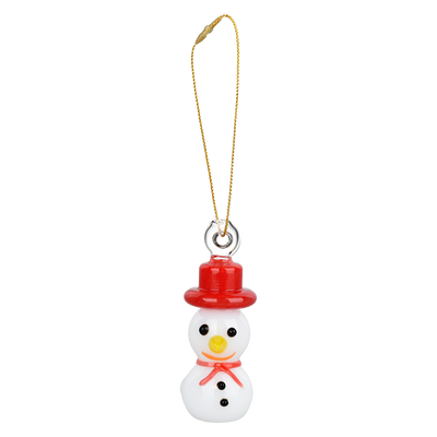 Santa's Secret Hangable Ornament Hand Pipe | Snowman | Front View