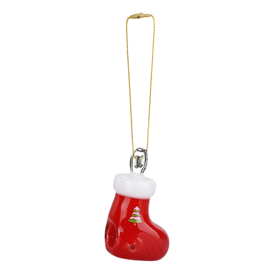 Santa's Secret Hangable Ornament Hand Pipe | Stocking | Front View