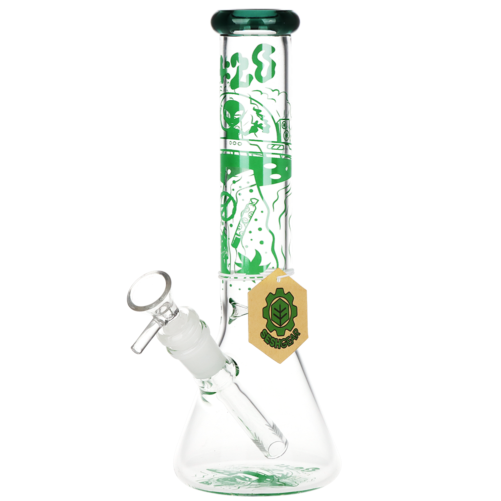 SeshGear 420 UFO Visitor Beaker Bong | Front View