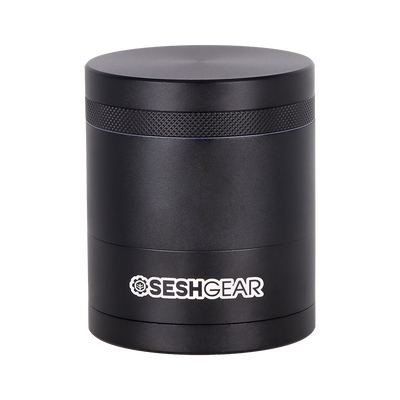 SeshGear Aluminum Mill Grinder | 5pc | Black Side View