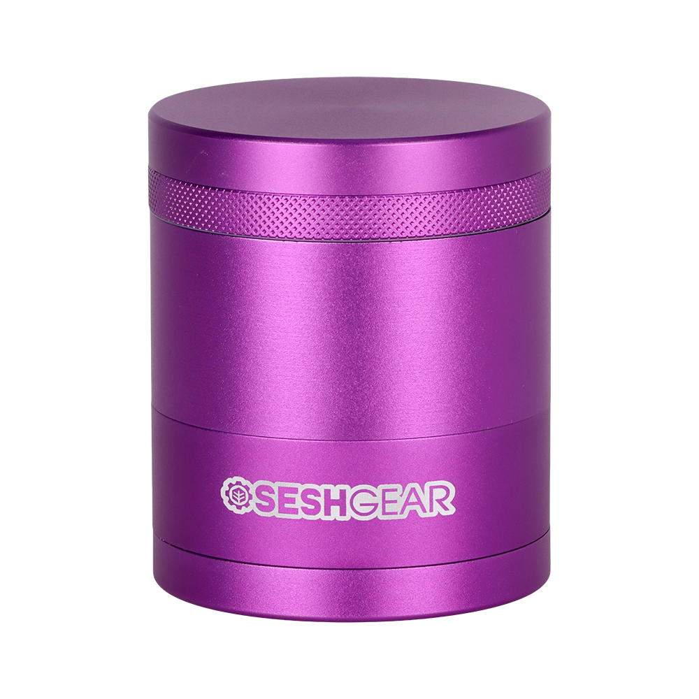 SeshGear Aluminum Mill Grinder | 5pc | Purple Side View