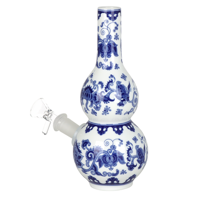 SeshGear Ceramic China Double Vase Bong | Back View