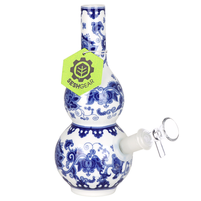 SeshGear Ceramic China Double Vase Bong | Front View