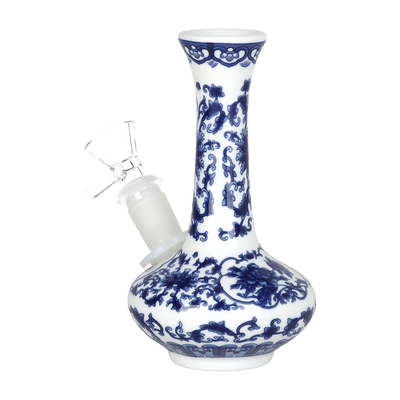 SeshGear Ceramic China Oval Vase Bong | Back View