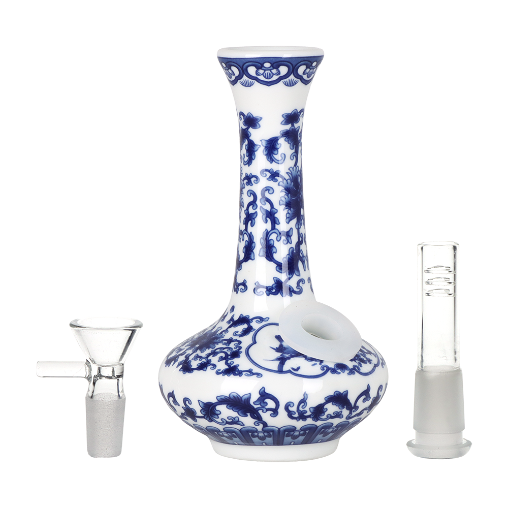 SeshGear Ceramic China Oval Vase Bong | Pieces