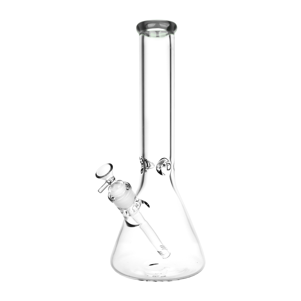 SeshGear Classic Glass Beaker Bong | Large Size | Gray
