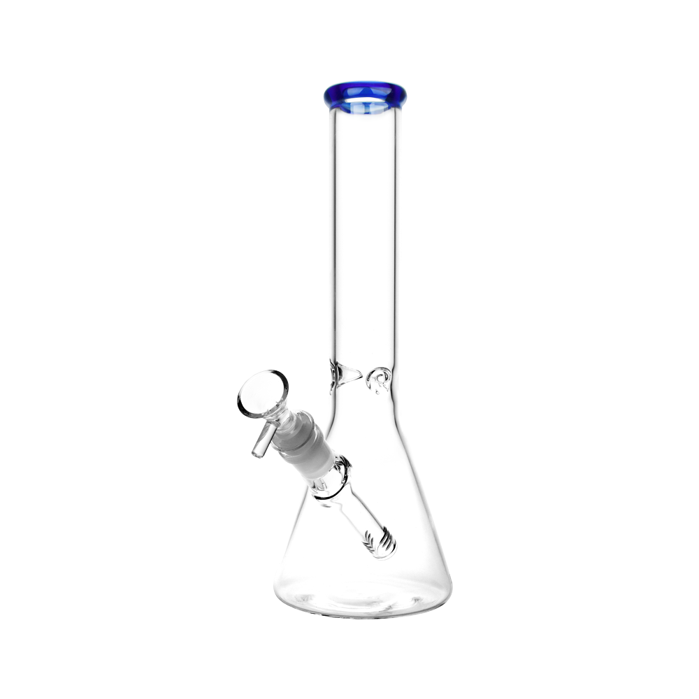 SeshGear Classic Glass Beaker Bong | Medium Size | Blue