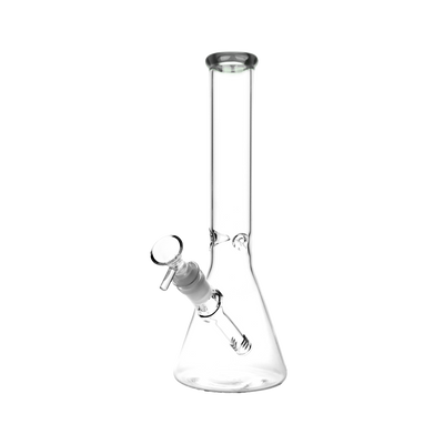 SeshGear Classic Glass Beaker Bong | Medium Size | Gray