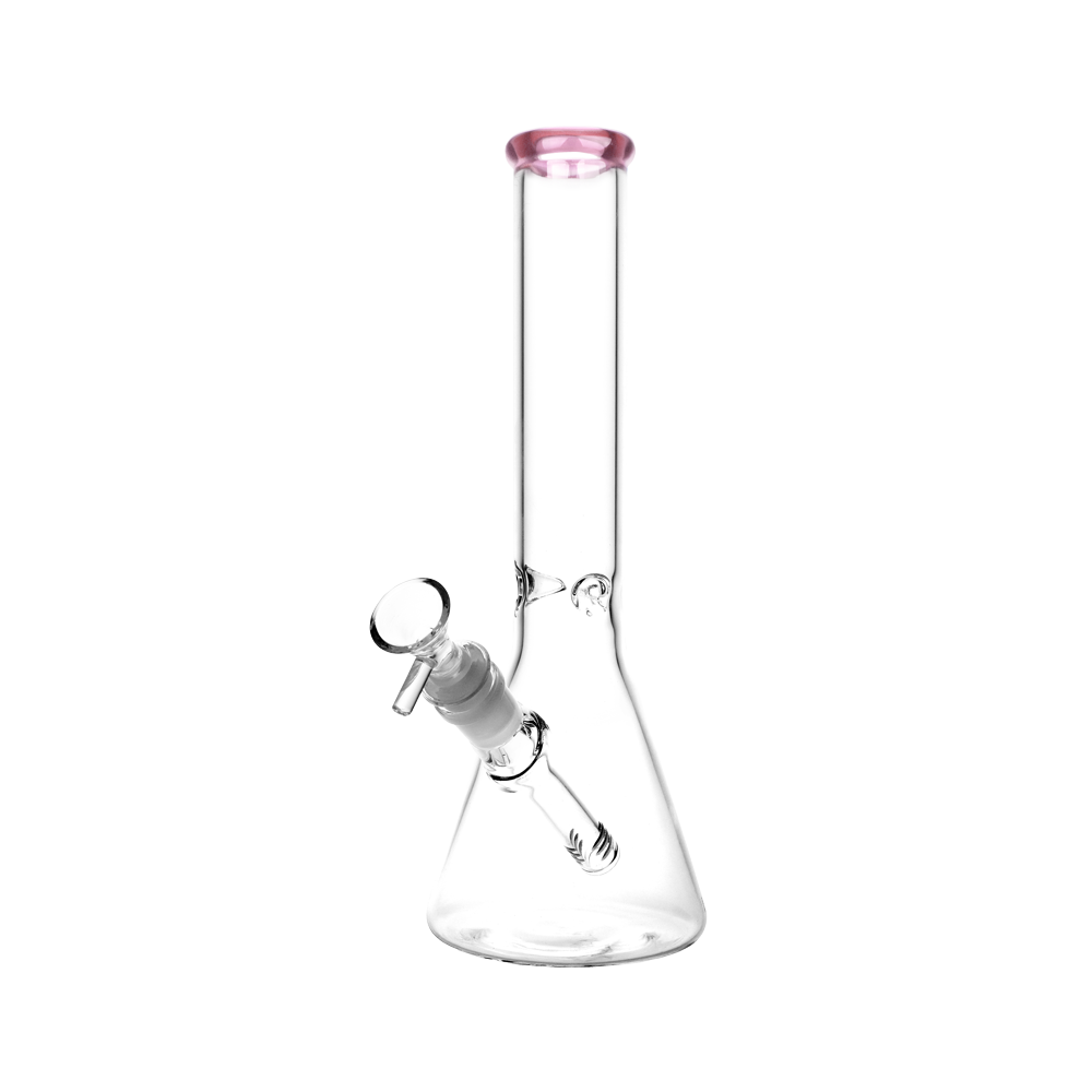 SeshGear Classic Glass Beaker Bong | Medium Size | Pink