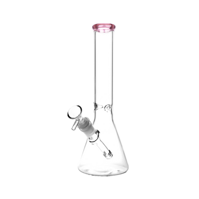 SeshGear Classic Glass Beaker Bong | Medium Size | Pink