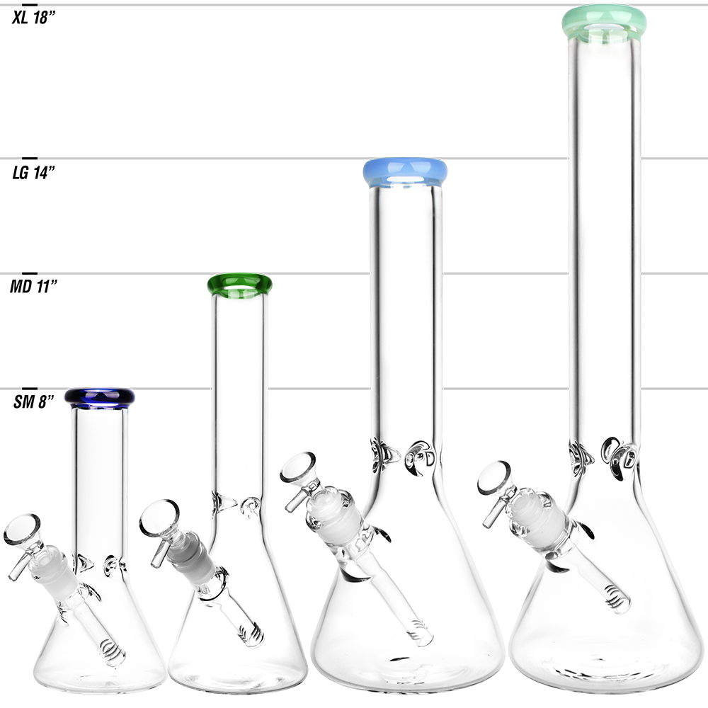 SeshGear Classic Glass Beaker Bong | Size Chart
