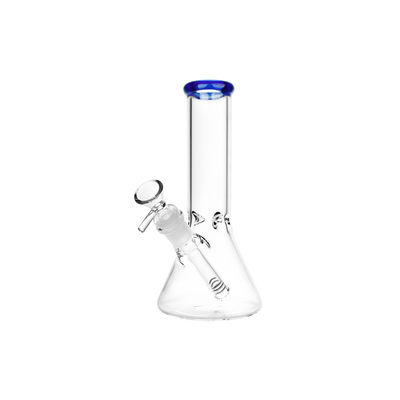 SeshGear Classic Glass Beaker Bong | Small Size | Blue