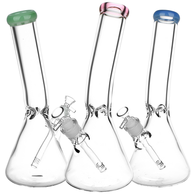 SeshGear Classic Glass Bent Neck Beaker Bong | Large Size | Group