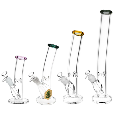 SeshGear Classic Glass Bent Neck Straight Tube Bong | Group