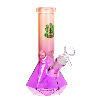 SeshGear Diamond Ombre Beaker Bong | Peach to Purple Gradient