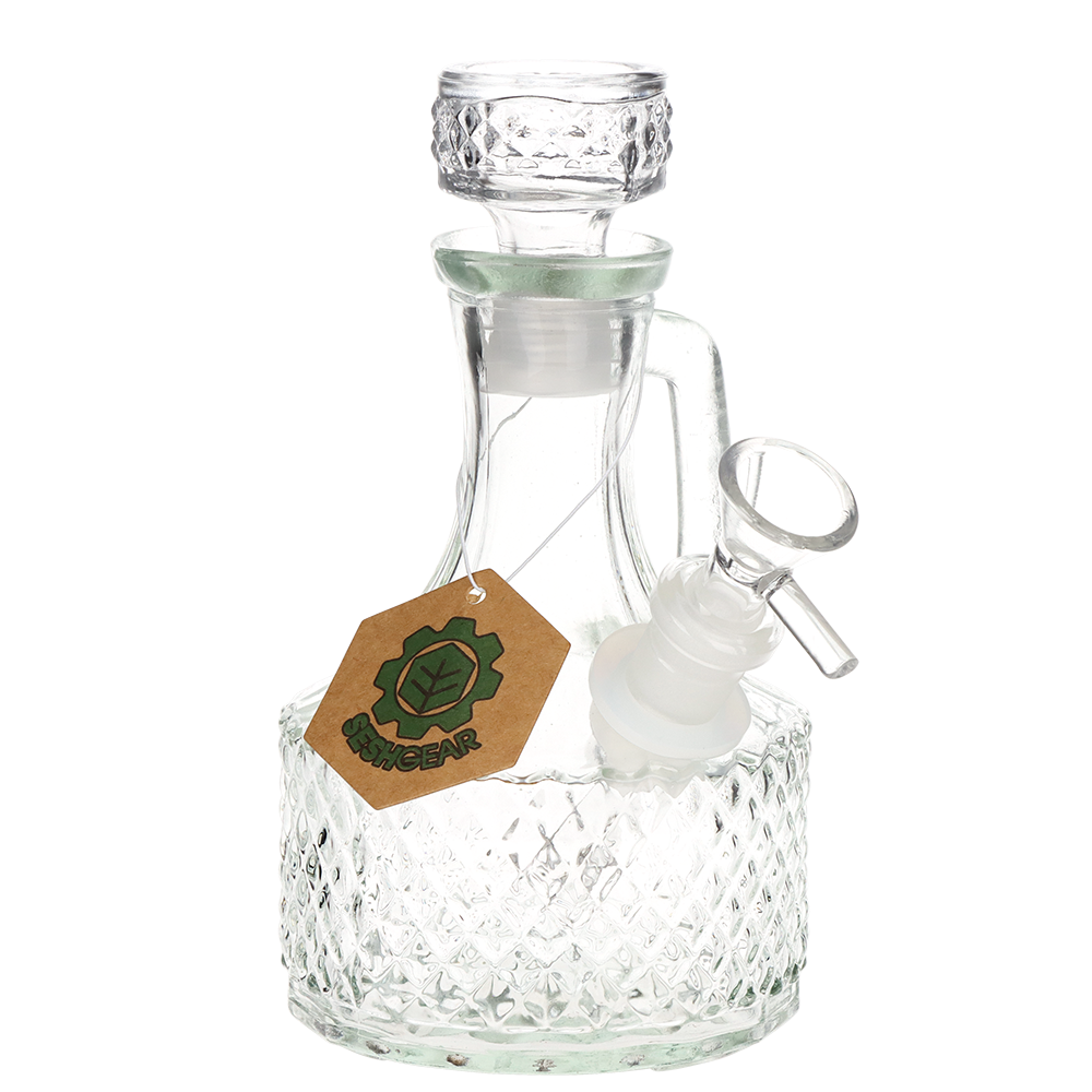 SeshGear Diamond Curio Vintage Decanter Bong | Front View