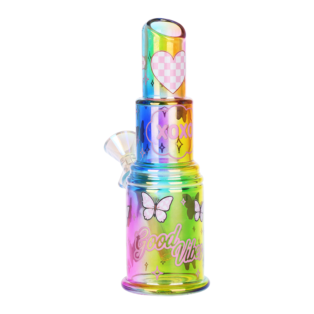 SeshGear Electroplated Lipstick Bubbler | Side View