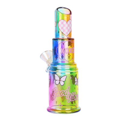 SeshGear Electroplated Lipstick Bubbler | Side View