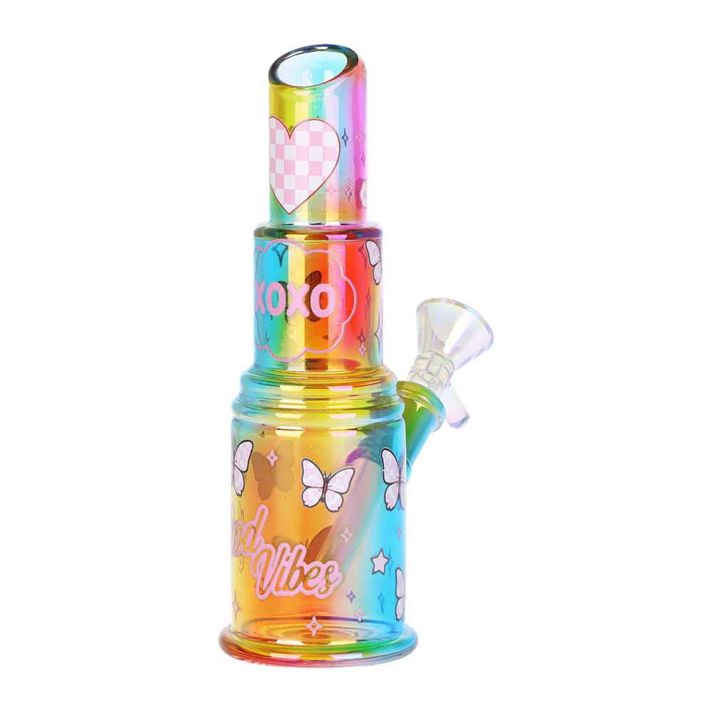 SeshGear Electroplated Lipstick Bubbler | Back View