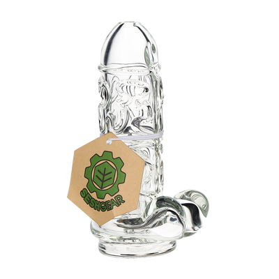 SeshGear Full Monty Bubbler for Puffco Peak Series | Side View with Tag
