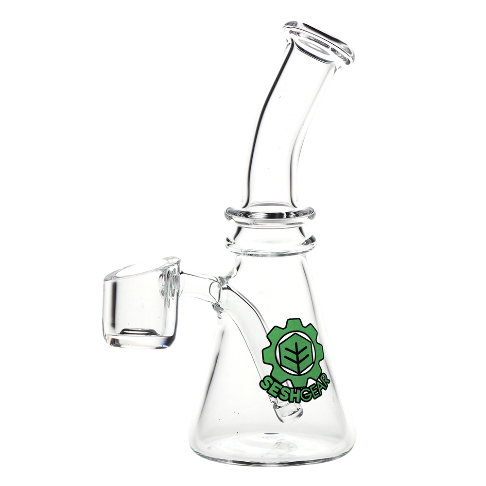 SeshGear Full Quartz All-In-One Mini Rig | Side View