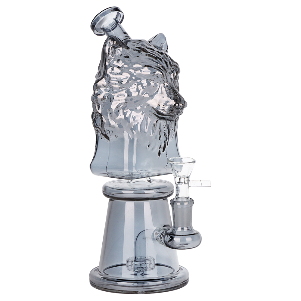 SeshGear Gray Wolf Bong | Frontal Side View