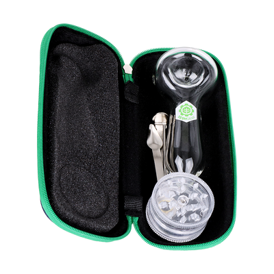 SeshGear Hand Pipe Travel Kit | Case & Contents | Open View