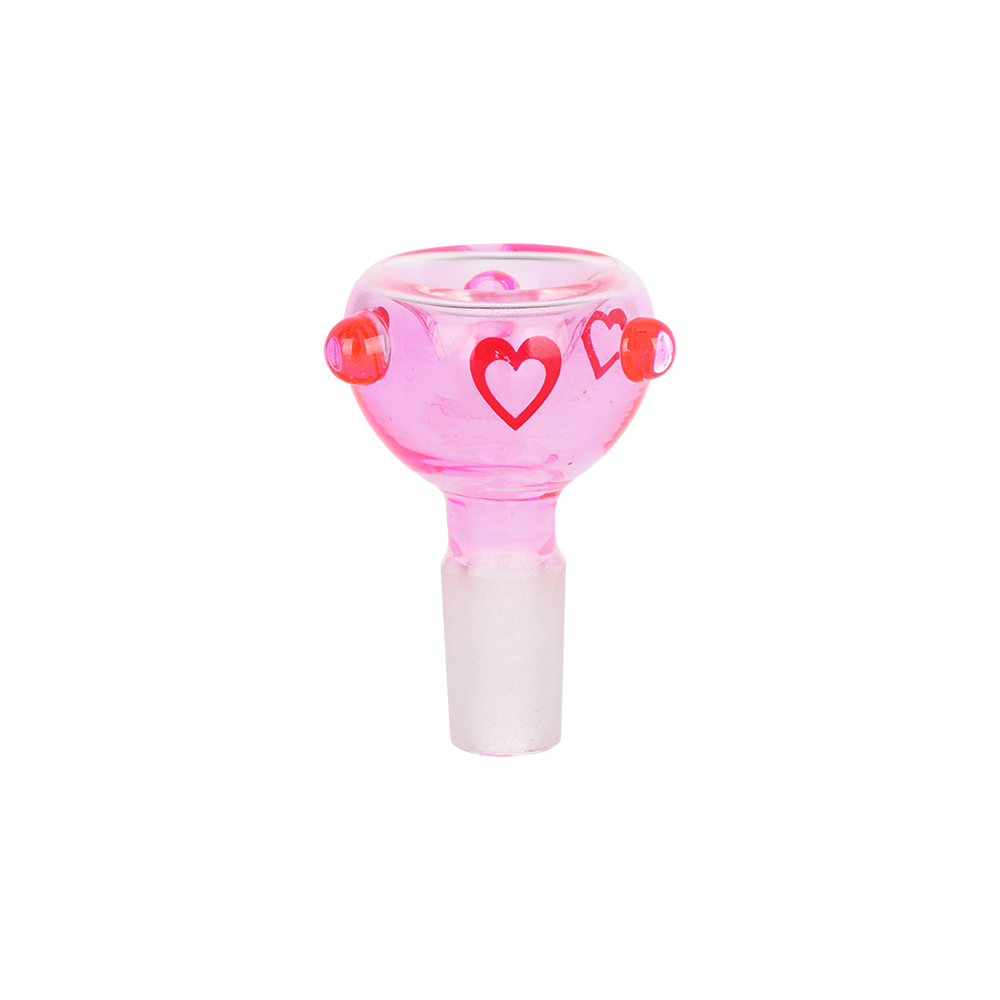 SeshGear Hearts Aflutter Beaker Bong | Matching Herb Slide
