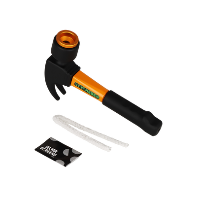 SeshGear Heavy Hitter Hammer Hand Pipe | Bowl Screens & Pipe Cleaner