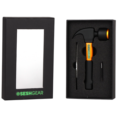 SeshGear Heavy Hitter Hammer Hand Pipe | Gift Box Packaging
