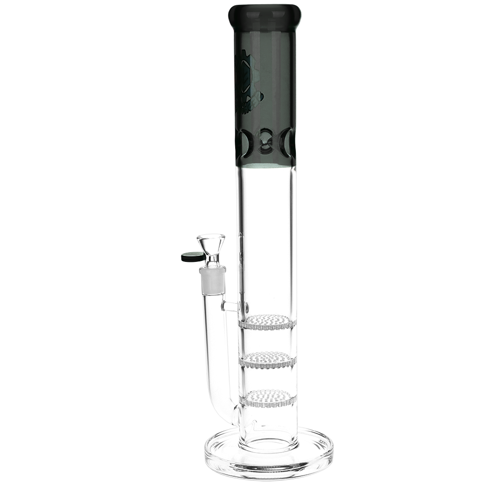 SeshGear Honeycomb Stack Straight Tube Bong | Back View