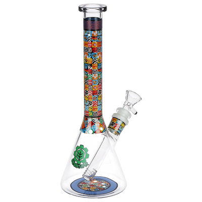 SeshGear Icon Blocks Beaker Bong | Blue