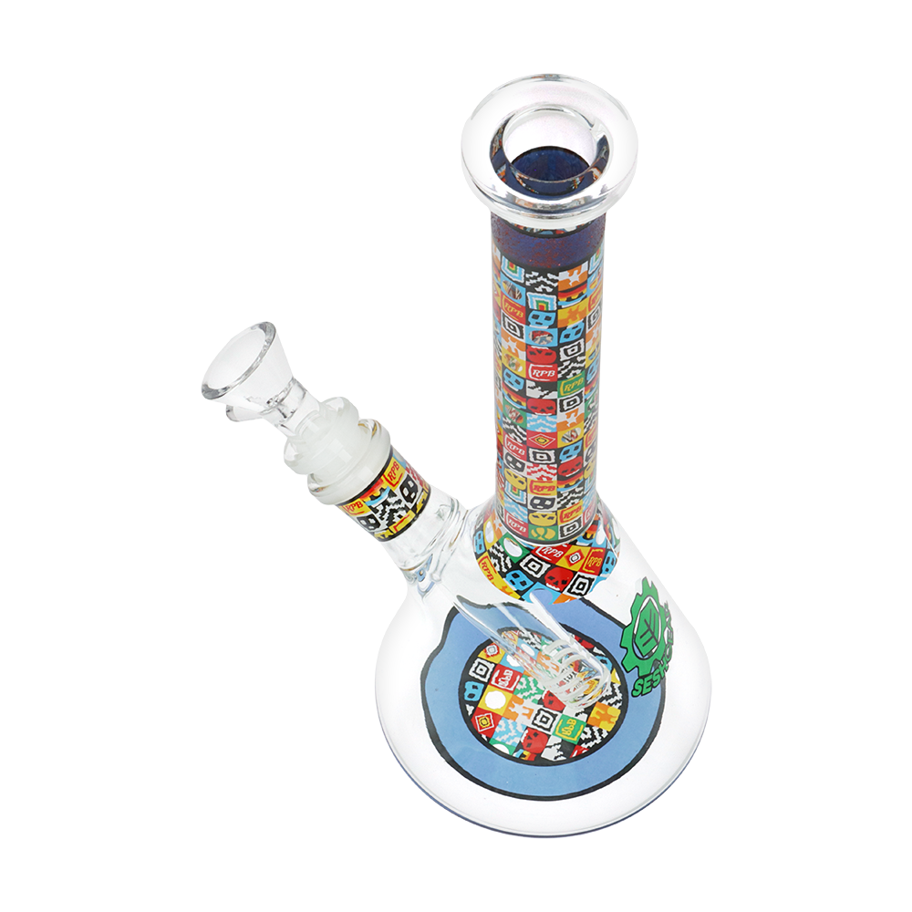 SeshGear Icon Blocks Beaker Bong | Top & Base View